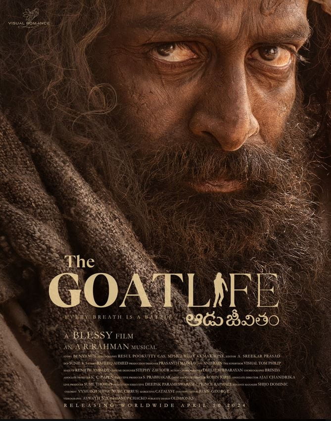 Aadujeevitham The Goat Life Movie 2024